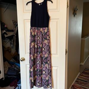 Poema medium colorful maxi dress